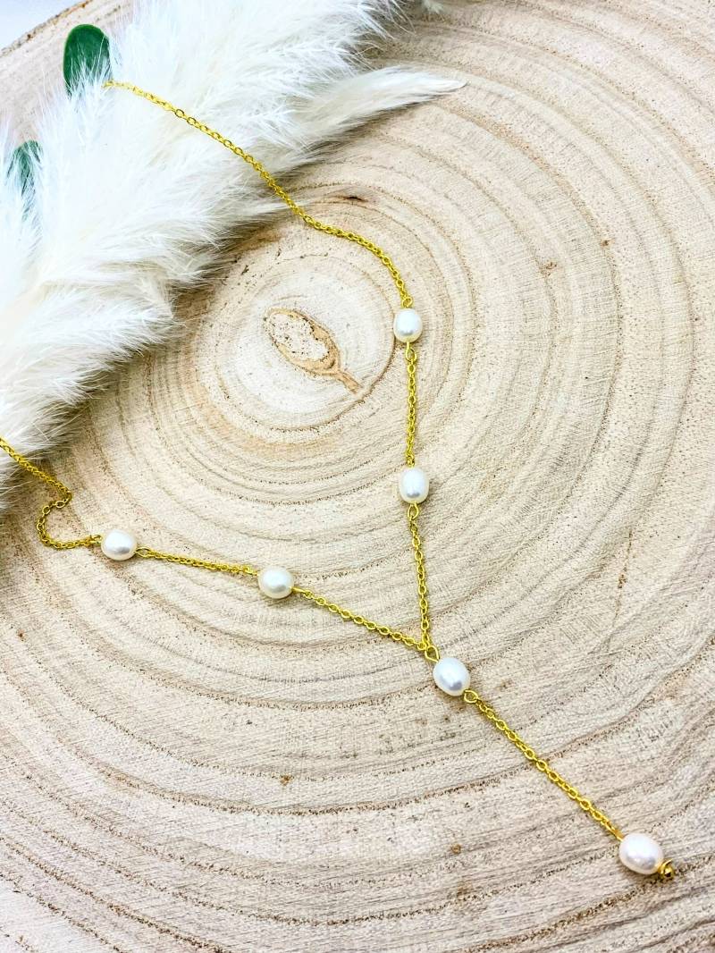 Süßwasserperlenkette Süßwasserperlenkette von petitsbijouxdeMarine