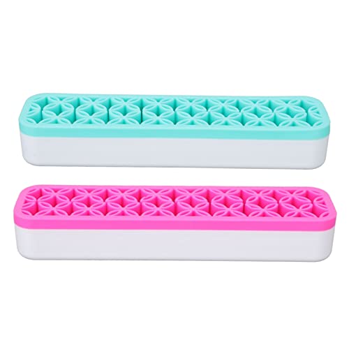 2pcs Make -up -Bürstenhalter Multi -Löcher waschbarer abnehmbar von petjoyful