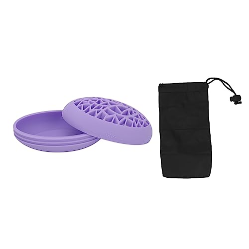 Desktop Kosmetikbürsten Trockenhalter Organizer Rack Professionelles Soft Silicon Make -up Pinsel -Reinigungsmatte (Lila) von petjoyful