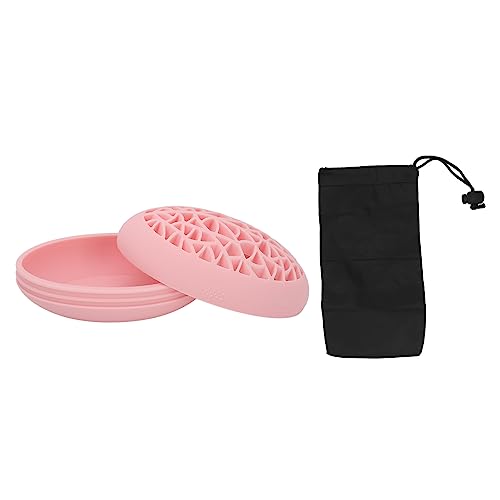 Desktop Kosmetikbürsten Trockenhalter Organizer Rack Professionelles Soft Silicon Make -up Pinsel -Reinigungsmatte (Rosa) von petjoyful