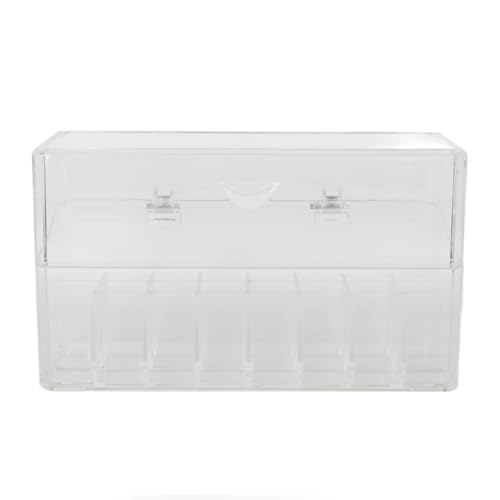Lippenstift -Displaybox staubdichtes Flip Cover Kosmetiklager Kunststoff Make -up Organizer Speicherbox von petjoyful