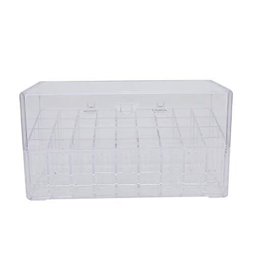Lippenstift-Speichergehäuse Organizer Rack Transparent 36 Gitterstaubdicht von petjoyful