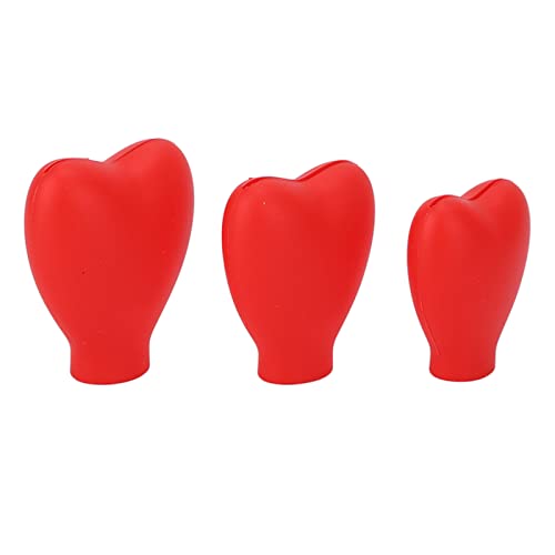 Make -up -Bürstenabdeckung von Silikonstaubschutzschutzwächtern, die Wiederverwendbare Mädchen Reisen (Rot) von petjoyful