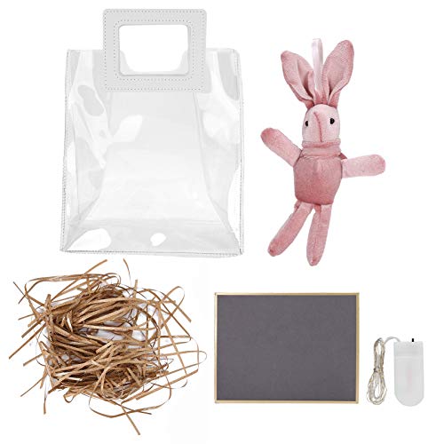 PVC -Einkaufstasche klare Plastik für transparente Geschenkverpackungen europäischer Stil - klein (Gold) von petjoyful