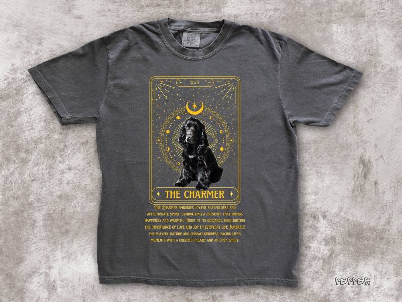 The Charmer - Cocker Spaniel Tarot Style Rasseportrait, Mom Geschenk, T-Shirts, Besitzer, Hunde von petsters