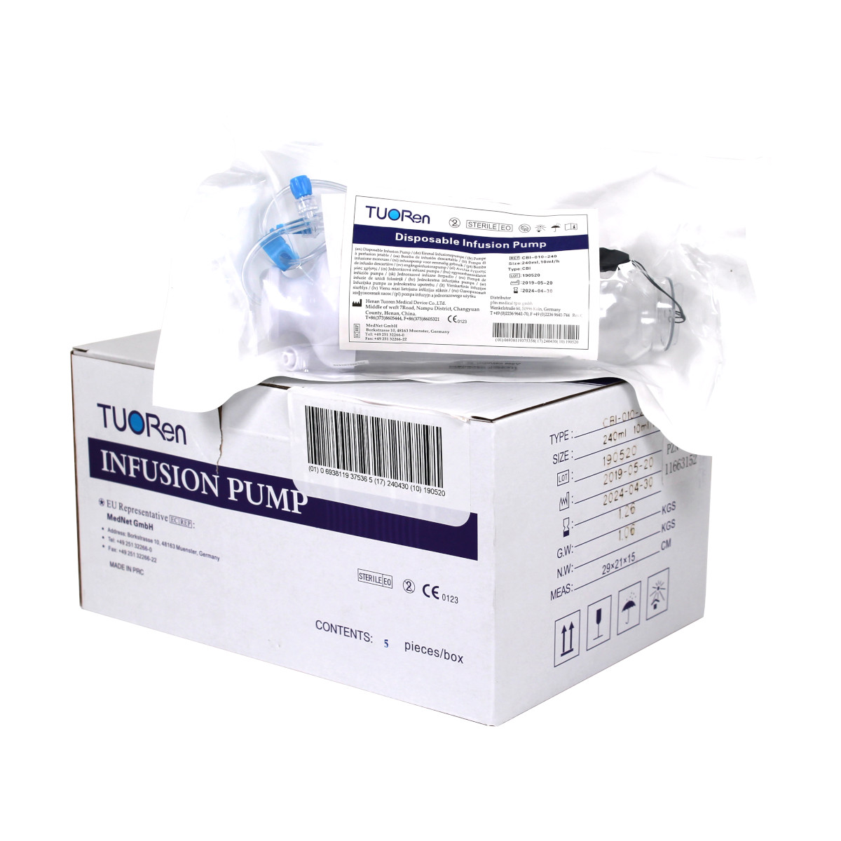 pfm medical CBI010240 Touren Einmalinfusionspumpe 5 Stück von pfm medical