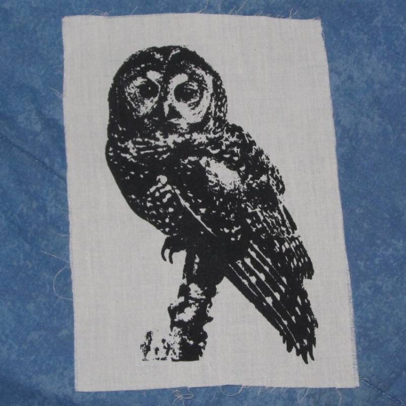 Hoot Owl Patch - Gefleckte Eule Farbe Wählen Tier Aufnäher, Wissenschaft, Eulen Vögel Natur Punk Niedlich Wild Cascadia Wald Twin Peaks von phoenixcompost