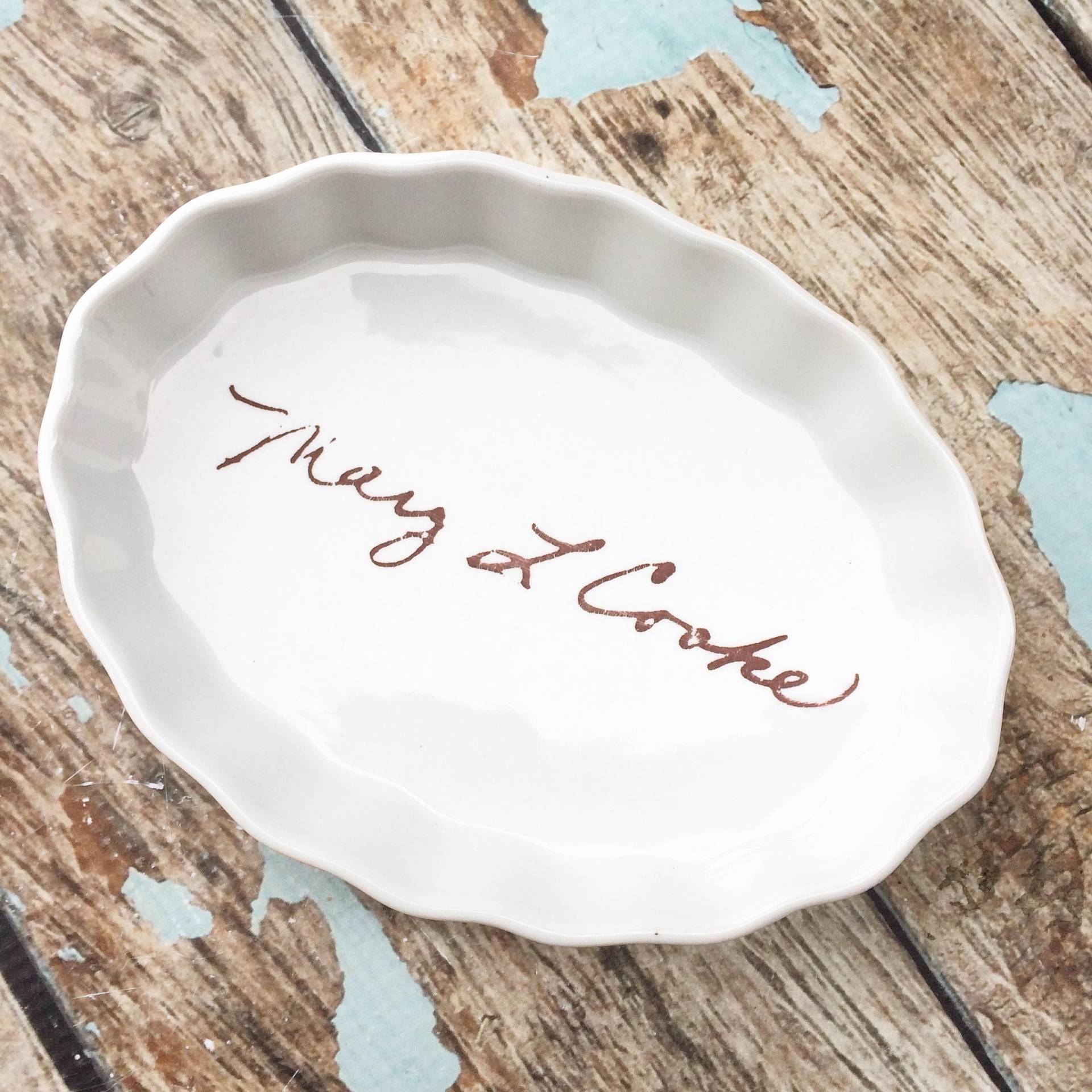 Beileid Oder Trauer Geschenk - Freundschaft Familie Dish Memory von phpottery