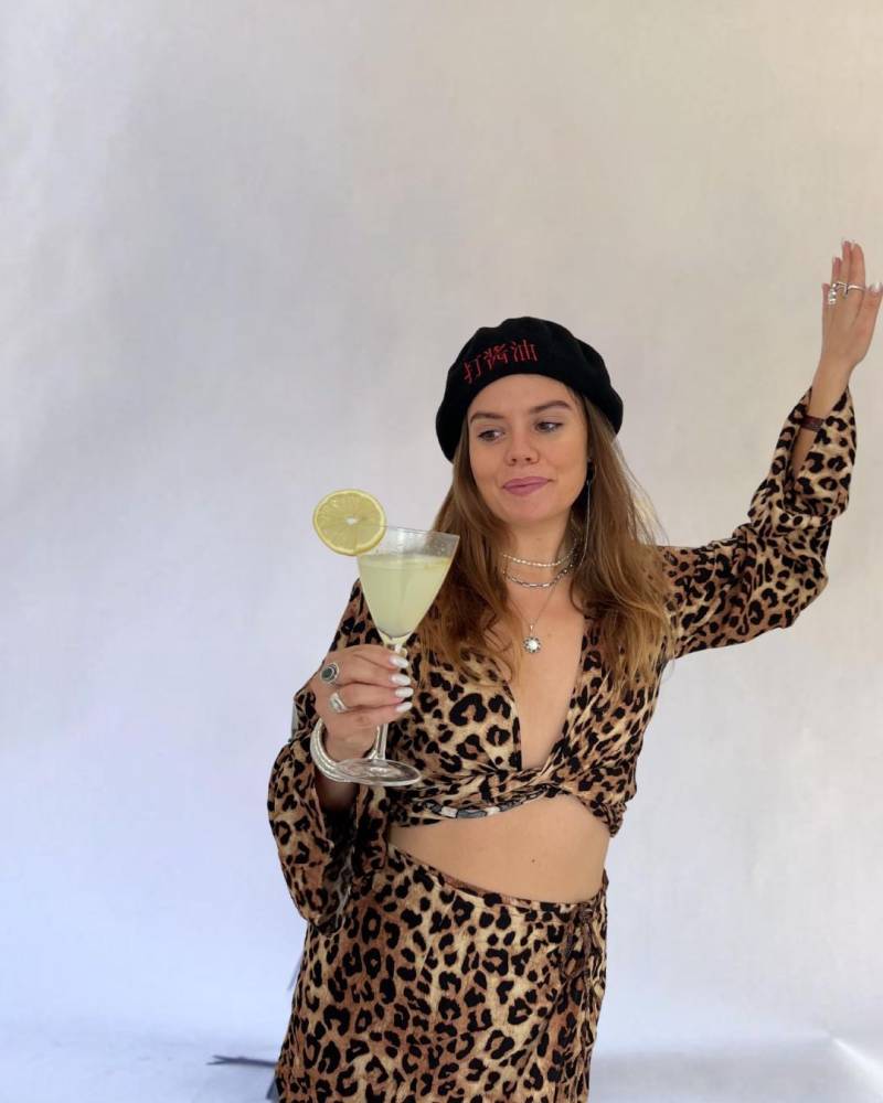 Boho Set Leo - Wickelbluse & Rock Im Festival Look Sommer Outfit Damen Crop Top Mit Trompetenärmeln Fair Handmade von phylingjia