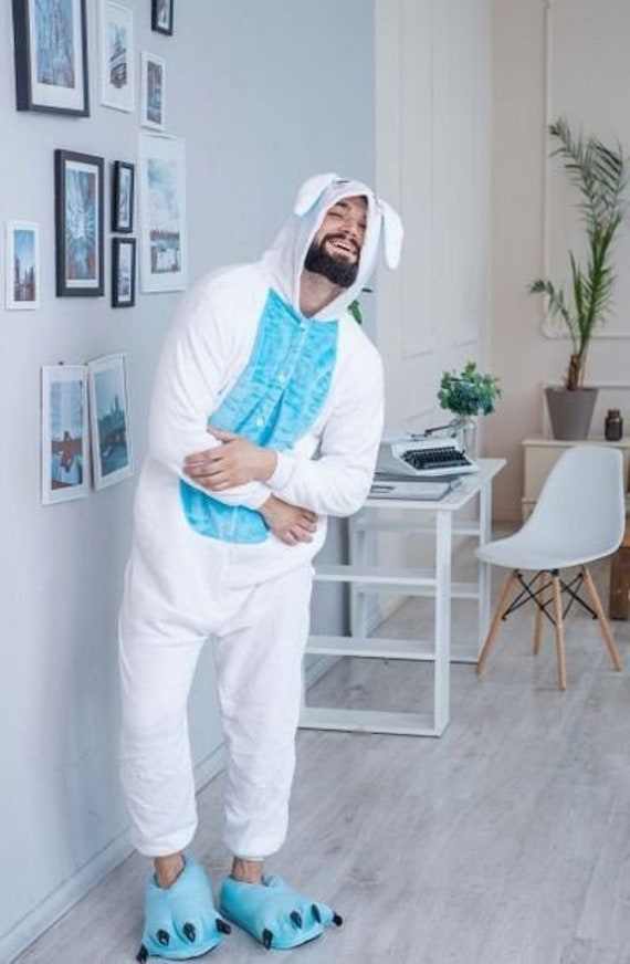 Weißer Hase Kostüm, Pyjama, Strampelanzug Pyjama Hase, Strampelanzug, Halloween-Pyjama, Lustiger Für Erwachsene, Erwachsene Weißer Hase Kostüm, Pyjama, Strampelanzug Pyjama Hase, Strampelanzug, Halloween-Pyjama, Lustiger Für Erwachsene, Erwachsene von piJAMAstudio