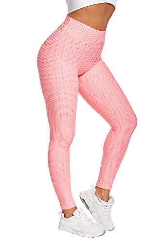 piannao Damen Gym Leggins Hohe Taille Kompressions Push Up Leggings Frauen Honeycomb Fitnesshose von piannao