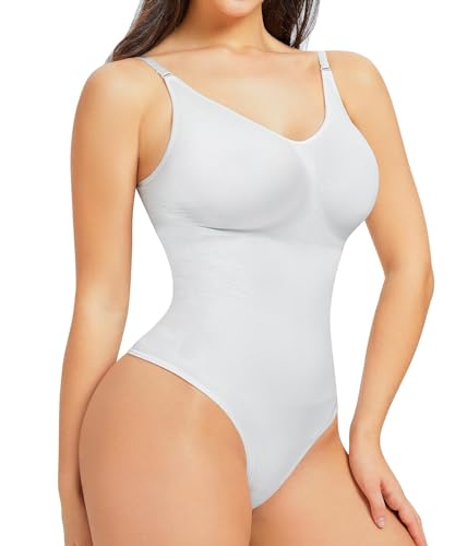 piannao Shapewear Damen Body Shper Bauchweg Bodysuit Formender Vielseitige Frauen atmungsaktiven Materialien mit Verstellbarer Bequemer Shapewear Damen stark formend Bodys für Damen von piannao