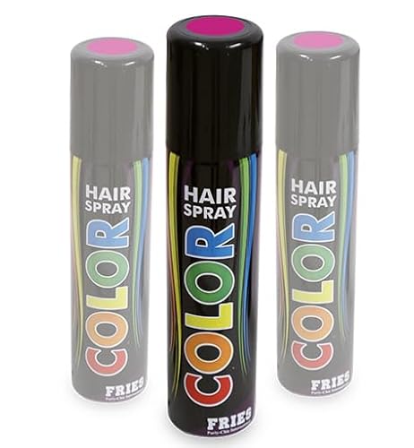 3x Haarspray pink -Spar-Set: 3 Dosen zu je 100ml. Colorspray für Karneval, Fasching, Halloween und Party von pibivibi