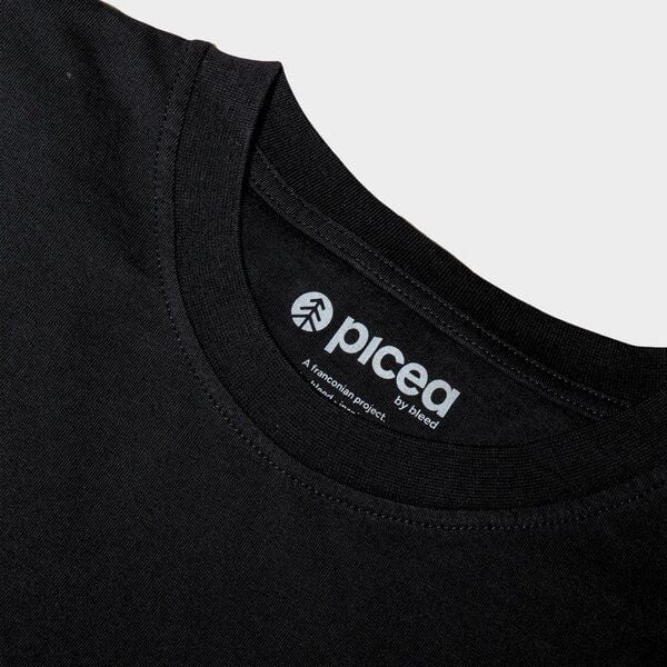 picea.earth Classic Fit Quality Basic T-Shirt Schwarz von picea.earth