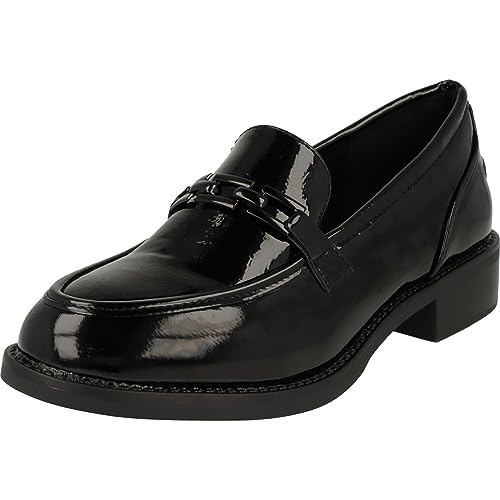 piece of mind. Damen Schuhe Loafer Halbschuhe Slipper 242-778 Schwarz Lack (Numeric_38) von piece of mind.