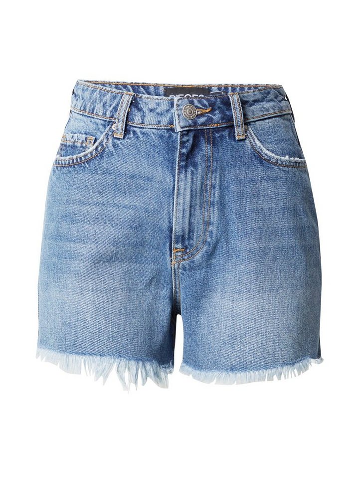 pieces Jeansshorts Tulla (1-tlg) Fransen von pieces