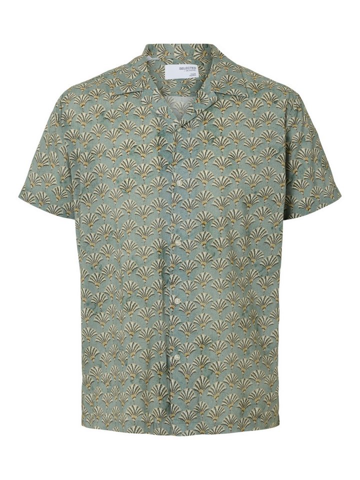 pieces Kurzarmhemd - lässiges gemustertes Resort kurzarm Hemd - Hawaiihemd von pieces
