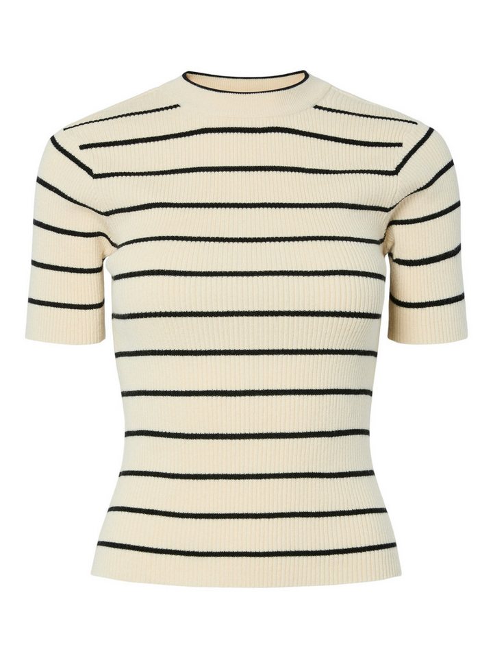 pieces Kurzarmshirt PCMIRA SS O-NECK KNIT NOOS BC von pieces