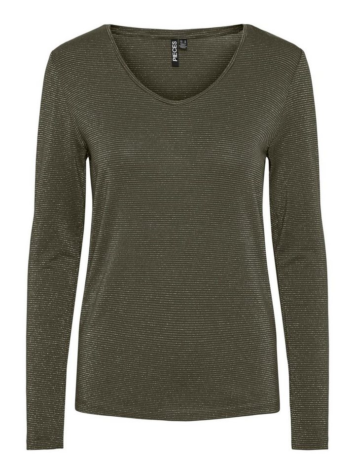 pieces Langarmshirt Billo (1-tlg) Plain/ohne Details von pieces