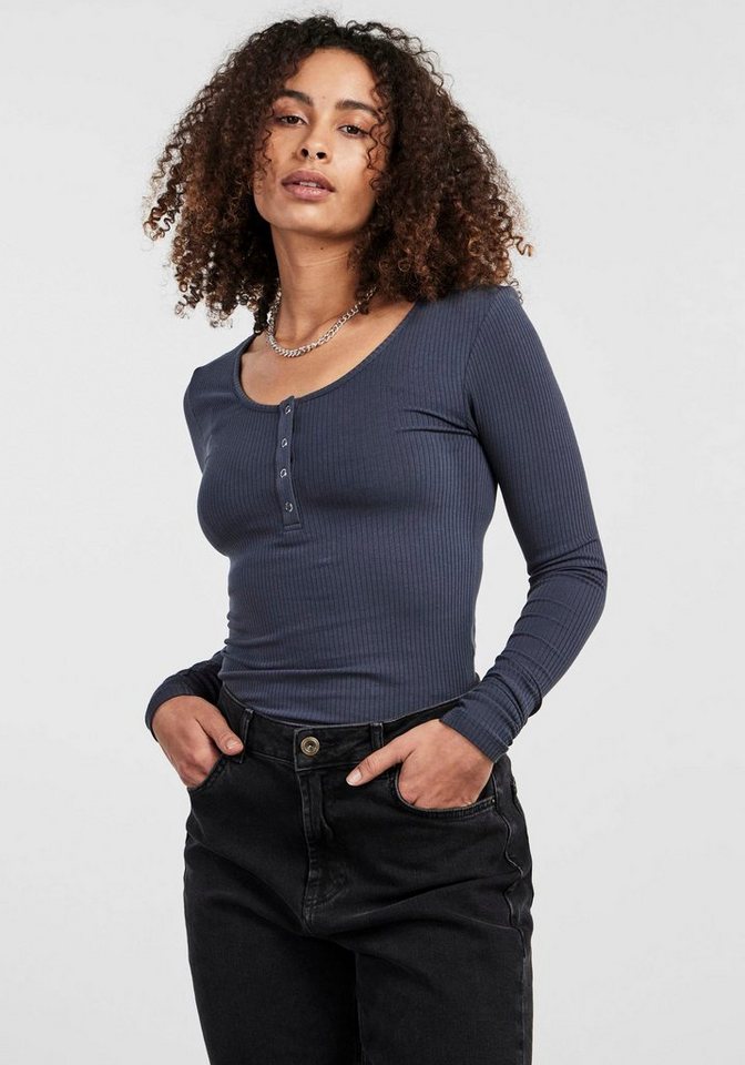 pieces Langarmshirt PCKITTE LS TOP NOOS BC von pieces