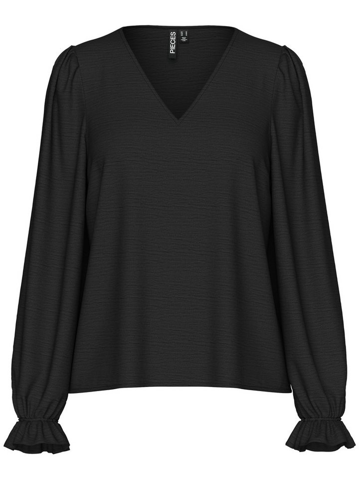 pieces Langarmshirt PCTIFFANY LS V-NECK TOP NOOS BC von pieces
