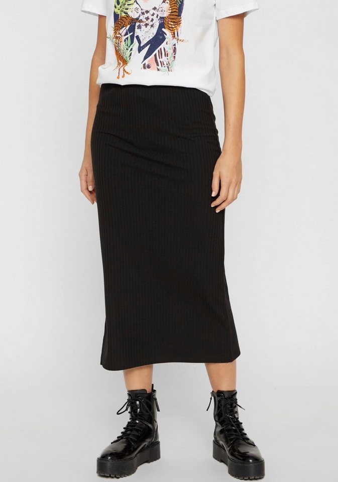 pieces Midirock PCKYLIE MW MIDI SKIRT NOOS von pieces