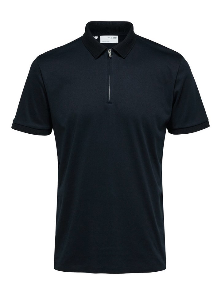 pieces Poloshirt - kurzarm Polo Shirt mit Reißverschluss - SLHFAVE ZIP SS POLO von pieces