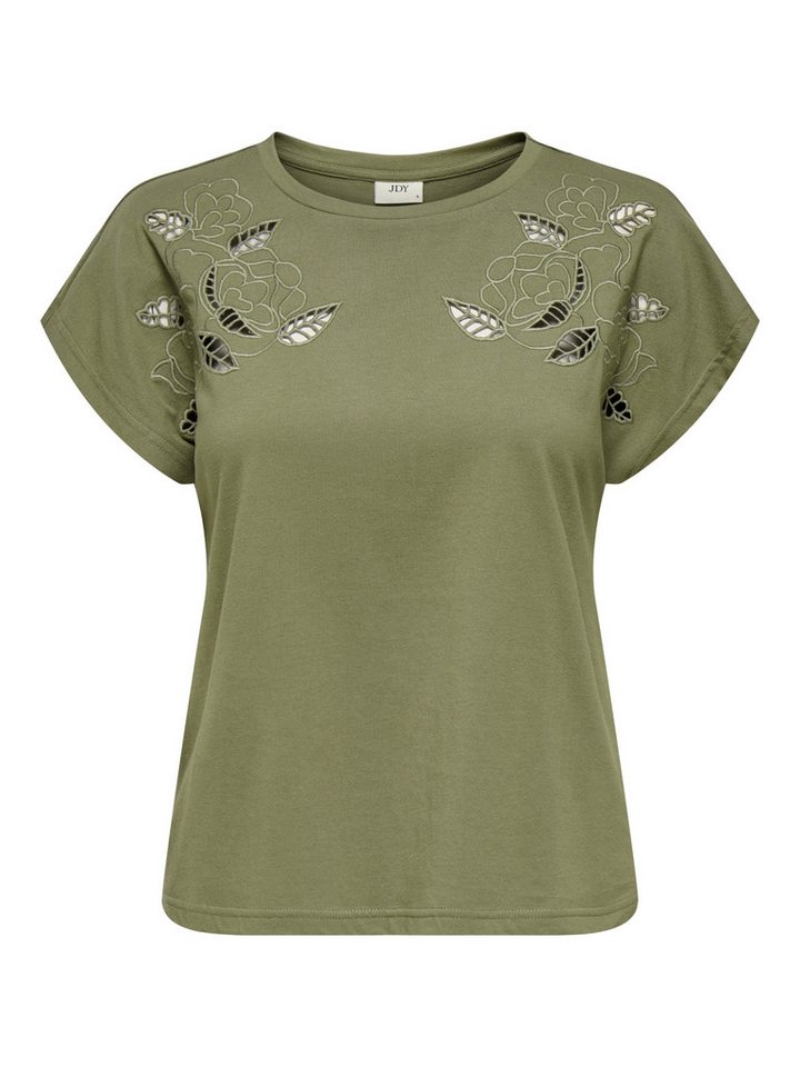 pieces Shirttop JDYROSE S/S O-NECK EMB TOP JRS von pieces