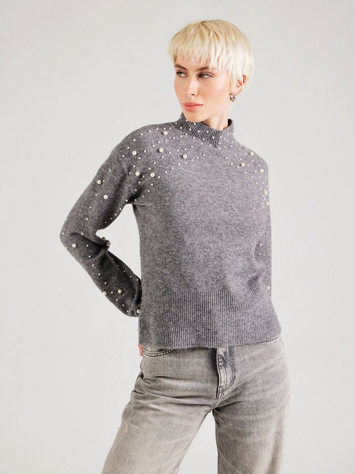 pieces Stehkragenpullover PCREA (1-tlg) Perlen von pieces