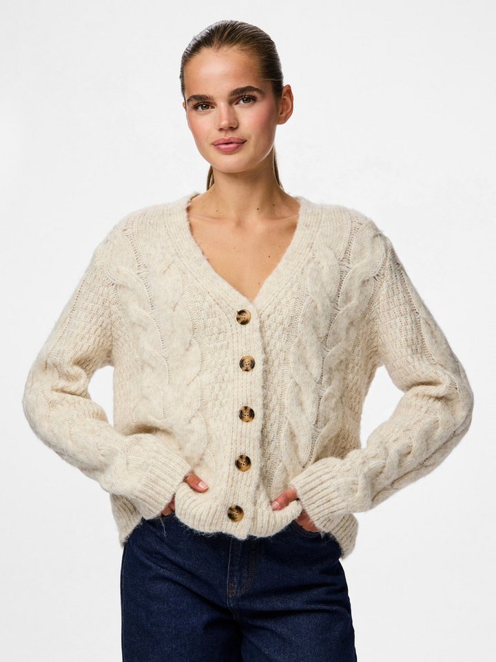 pieces Strickjacke PCNINA LS V-NECK KNIT CARDIGAN NOOS BC von pieces