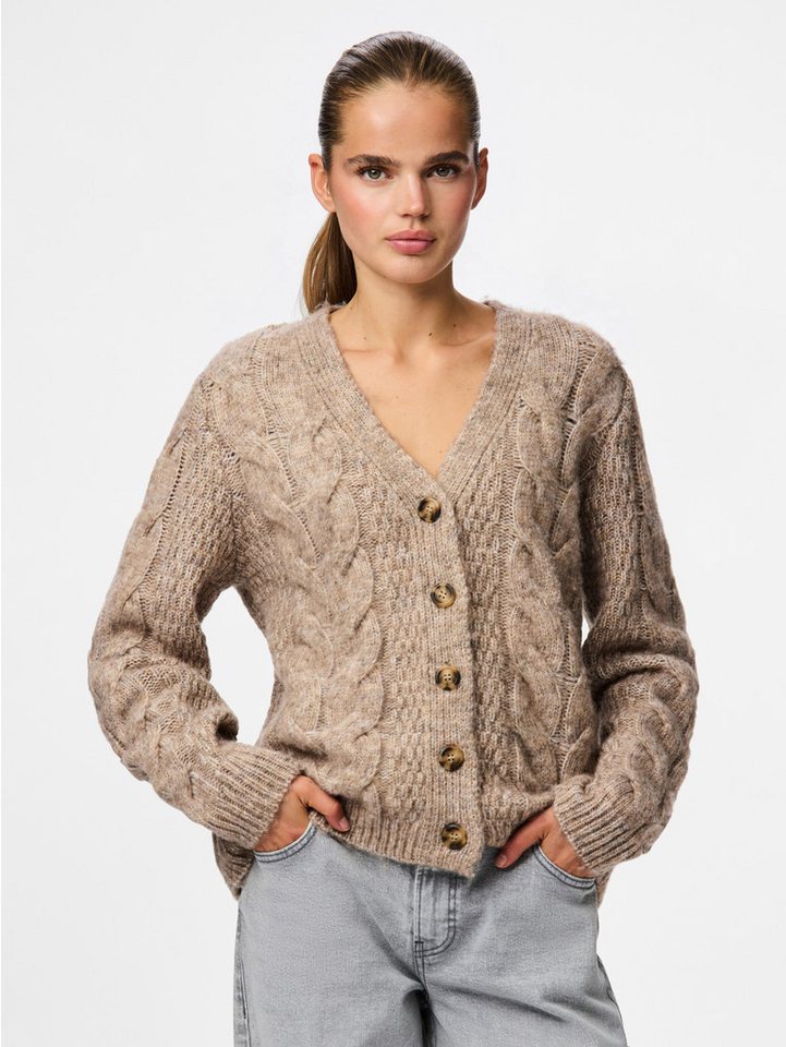 pieces Strickjacke PCNINA LS V-NECK KNIT CARDIGAN NOOS BC von pieces