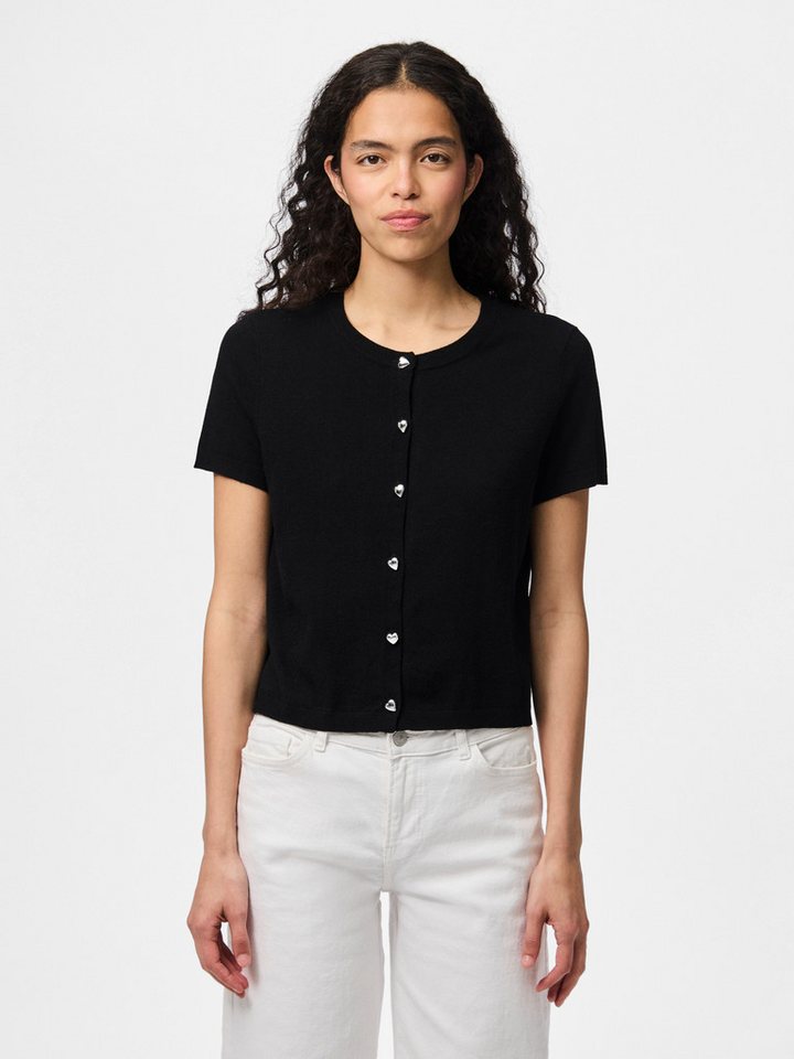 pieces Strickjacke PCORINA SS O-NECK KNIT CARDIGAN PW BC von pieces