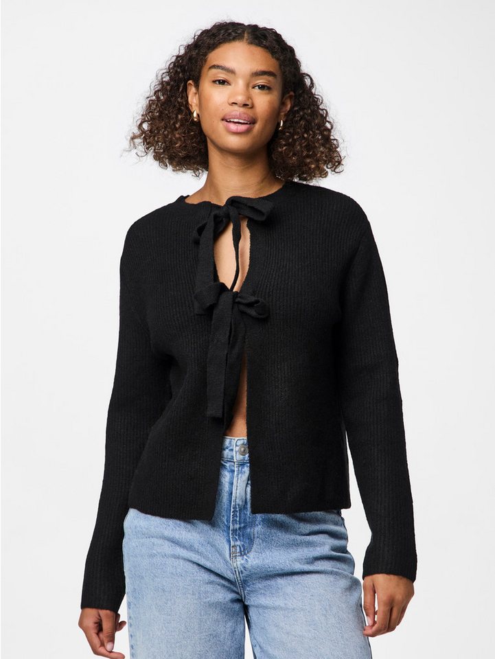pieces Strickjacke PCSILLY LS REV TIE KNIT NOOS BC von pieces