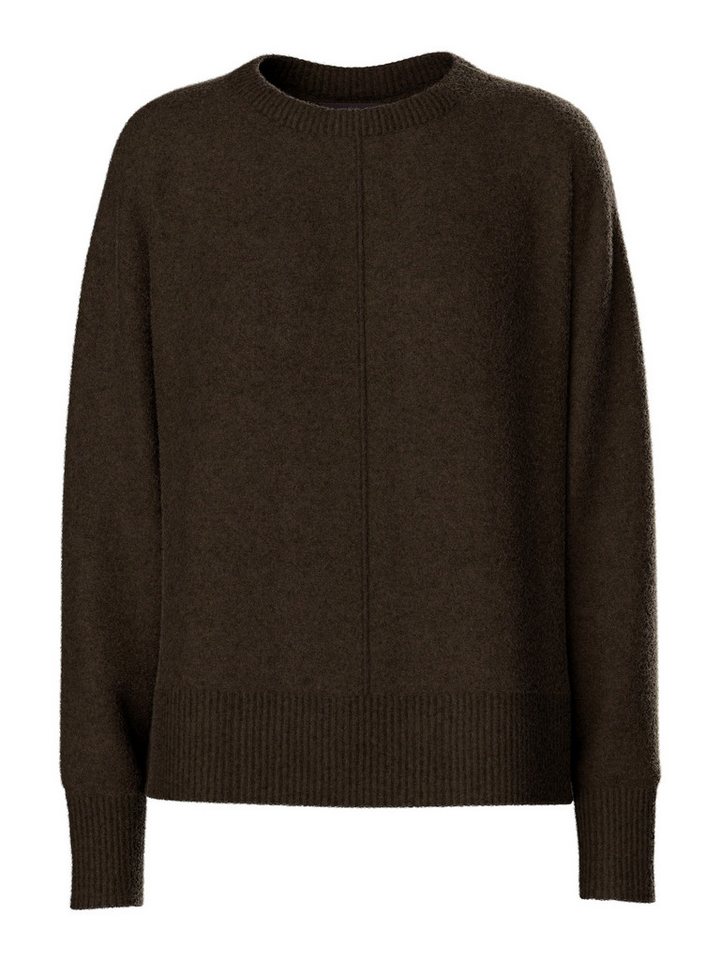 pieces Strickpullover PCMALOU LS O-NECK CUTLINE KNIT NOOS von pieces