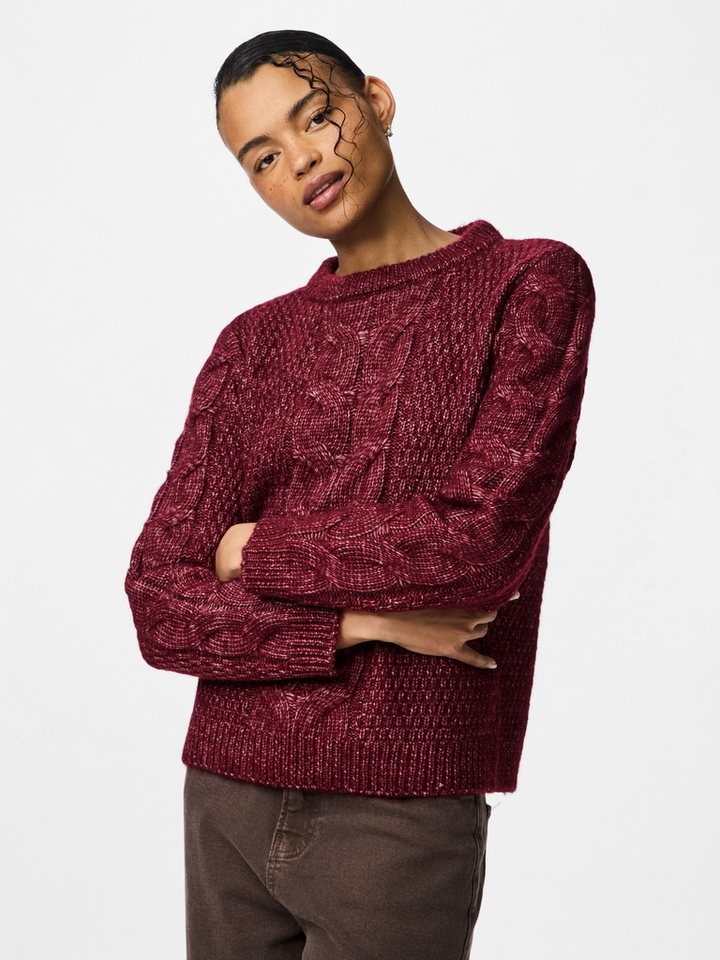 pieces Strickpullover PCNINA LS O-NECK KNIT NOOS BC von pieces