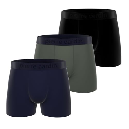 pierre cardin underwear Herren Pc/1/Bc/Pk3 Retroshorts, Schwarz/Blau/Grün, XL (3er Pack) von pierre cardin underwear