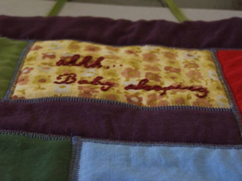 Shhhh... Baby Schlafende Steppschild Schild Für Knäufe von pigglyandpebbles