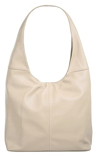 piké Shopper Echt Leder Damen | Made in Italy | geräumige Tragetasche mit 2 Hauptfächern | 015955 von piké