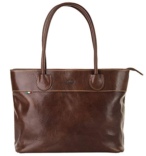 piké Shopper Echt Leder braun Damen - 017070 von piké