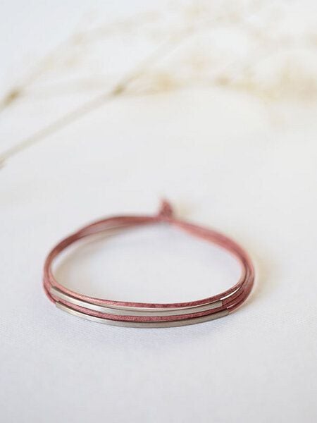 pikfine Tube Armband “Tingval” // silber von pikfine