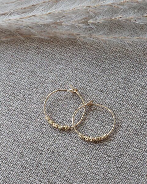 pikfine Creolen "Julie" / silber oder vergoldet von pikfine