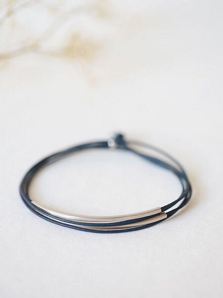 pikfine Tube Armband “Tingval” // silber von pikfine