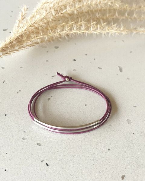 pikfine Tube Armband “Tingval” // silber von pikfine