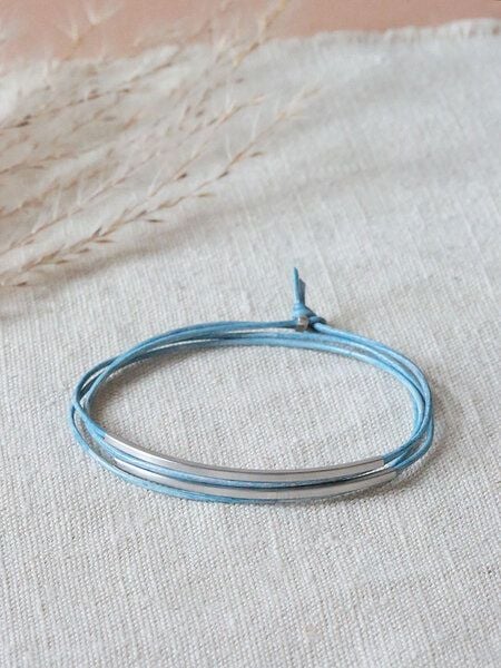 pikfine Tube Armband “Tingval” // silber von pikfine