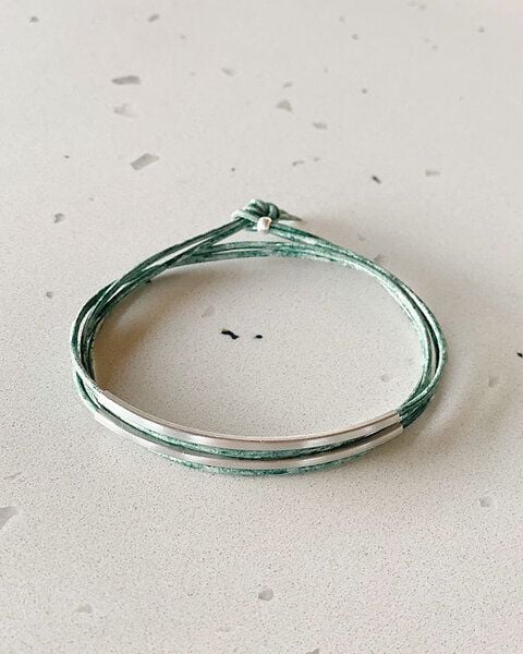 pikfine Tube Armband “Tingval” // silber von pikfine