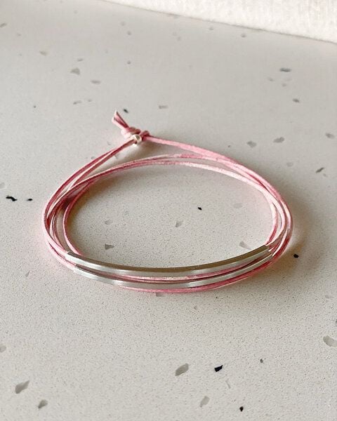 pikfine Tube Armband “Tingval” // silber von pikfine