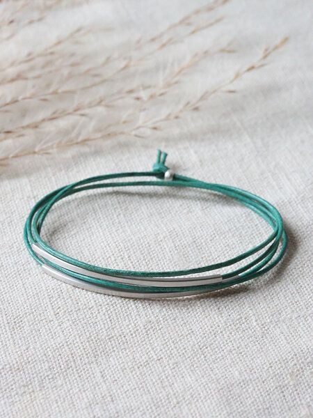 pikfine Tube Armband “Tingval” // silber von pikfine