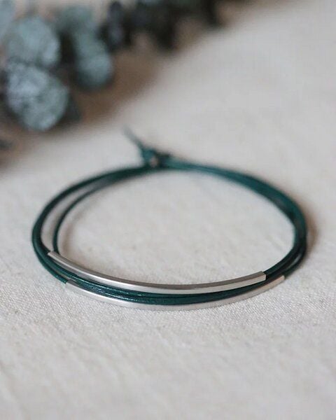 pikfine Tube Armband “Tingval” // silber von pikfine