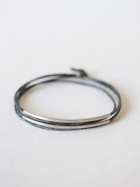 pikfine Tube Armband “Tingval” // silber von pikfine