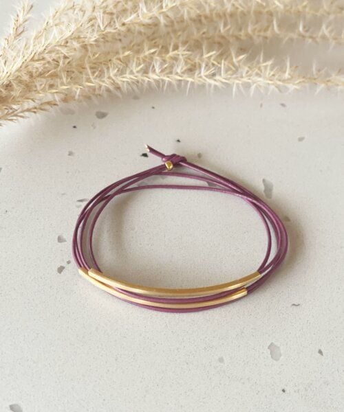 pikfine Tube Armband “Tingval” // vergoldet von pikfine